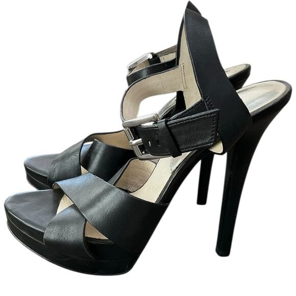 MICHAEL Michael Kors Women's Leather Platform Sandals Oksana Size 7M EUC - Picture 10 of 15